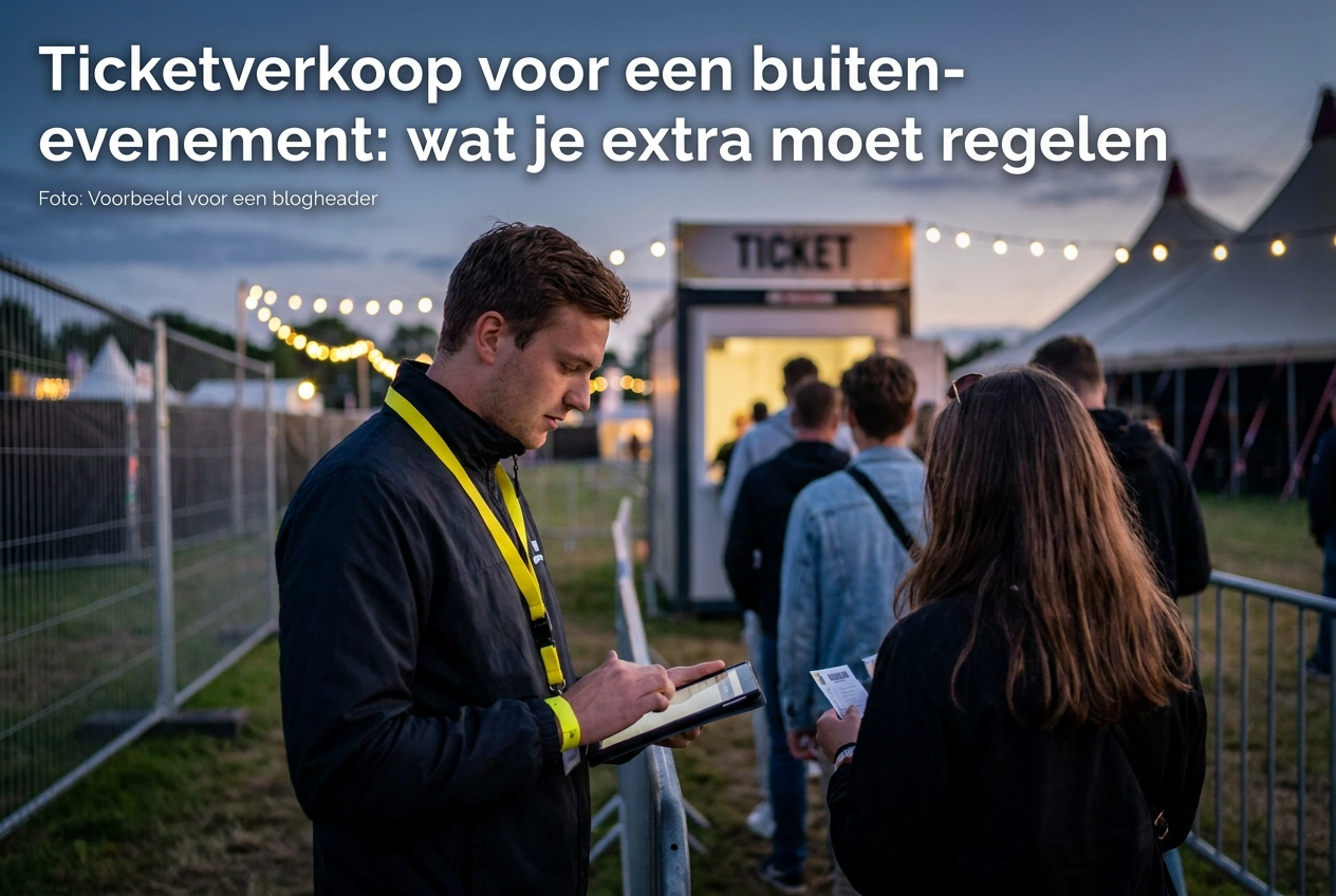 Ticketverkoop voor een buiten-evenement: wat je extra moet regelen